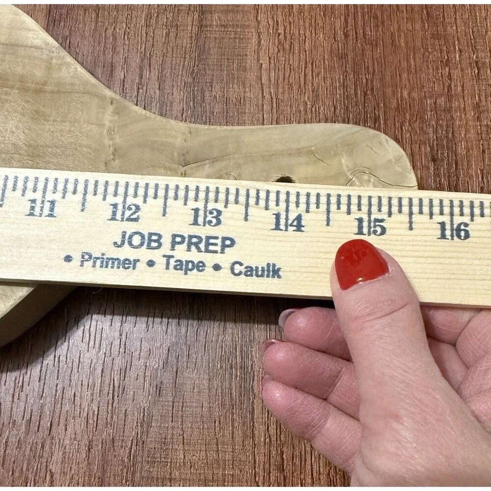 Vintage Wooden Handled Cutting Board Hang Hole Country Kitchen 15” L